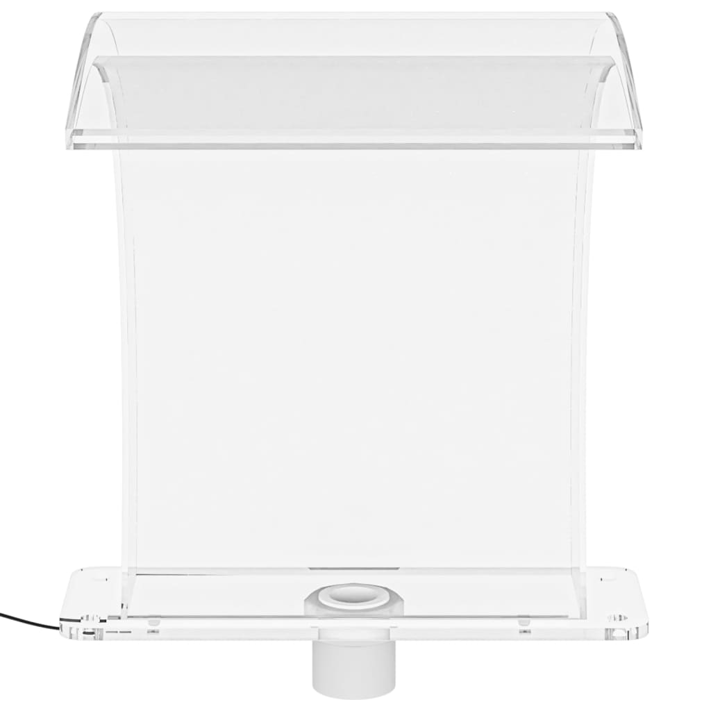 Fântână De Piscină Cu Led-Uri Rgb, Acril, 50 Cm