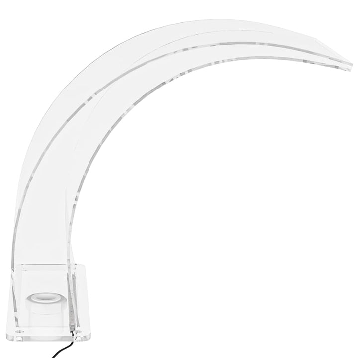 Fântână De Piscină Cu Led-Uri Rgb, Acril, 50 Cm
