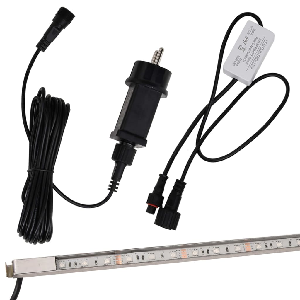 Deversor De Cascadă Cu Led-Uri Rgb, 90 Cm, Oțel Inoxidabil