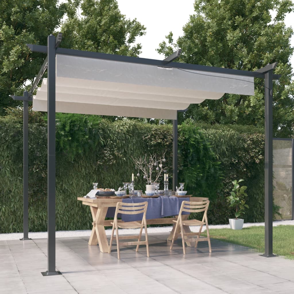 Pavilion Grădină, Acoperiș Retractabil, , 4X3 M