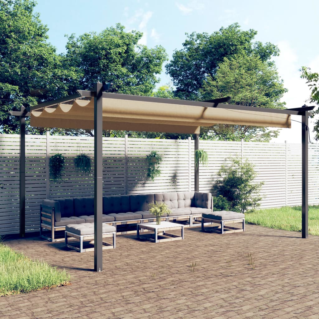 Pavilion Grădină, Acoperiș Retractabil, , 4X3 M