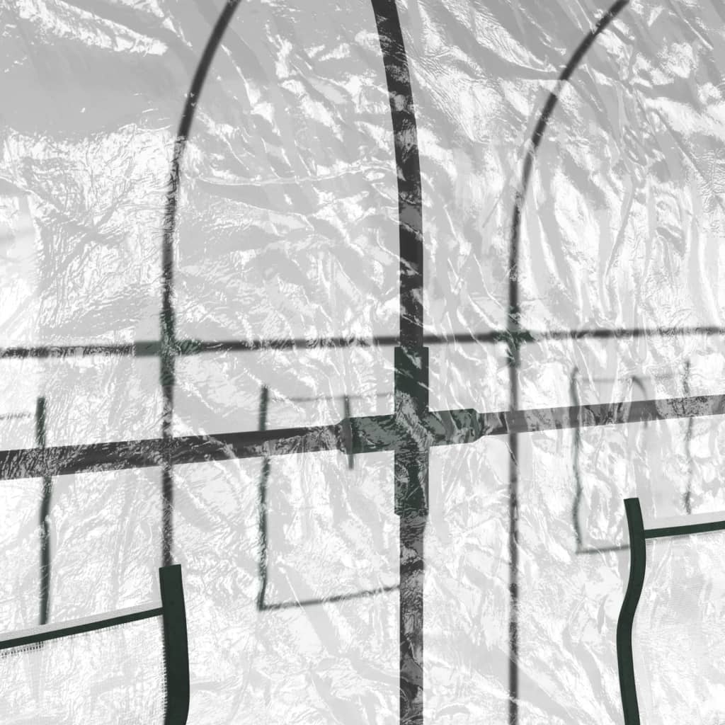 Seră Transparentă 160X400X190 Cm Pvc/Oțel Vopsit Electrostatic