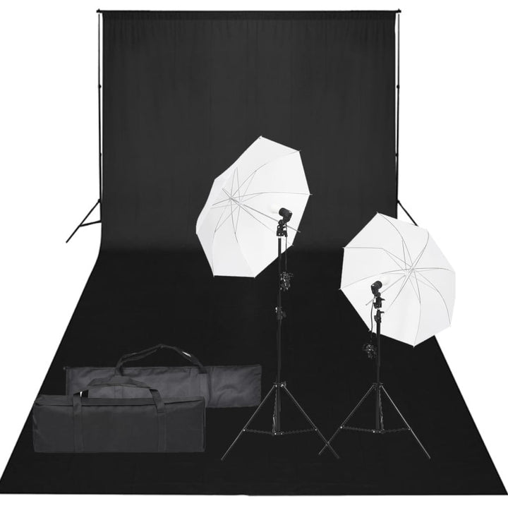 Kit Studio Foto Cu Set De Lumină Și Fundal