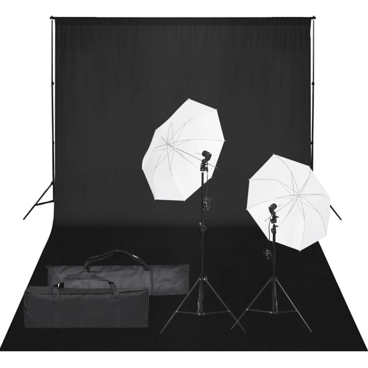Kit Studio Foto Cu Set De Lumină Și Fundal