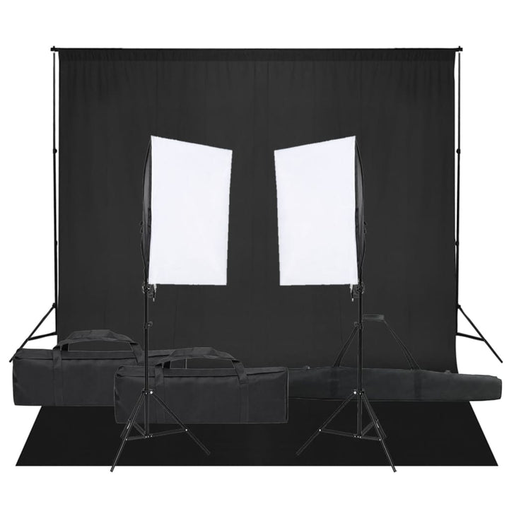 Kit Studio Foto Cu Set De Lumină Și Fundal