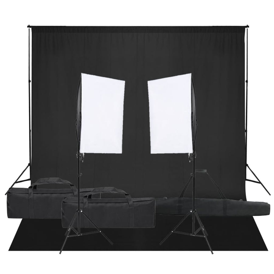 Kit Studio Foto Cu Set De Lumină Și Fundal