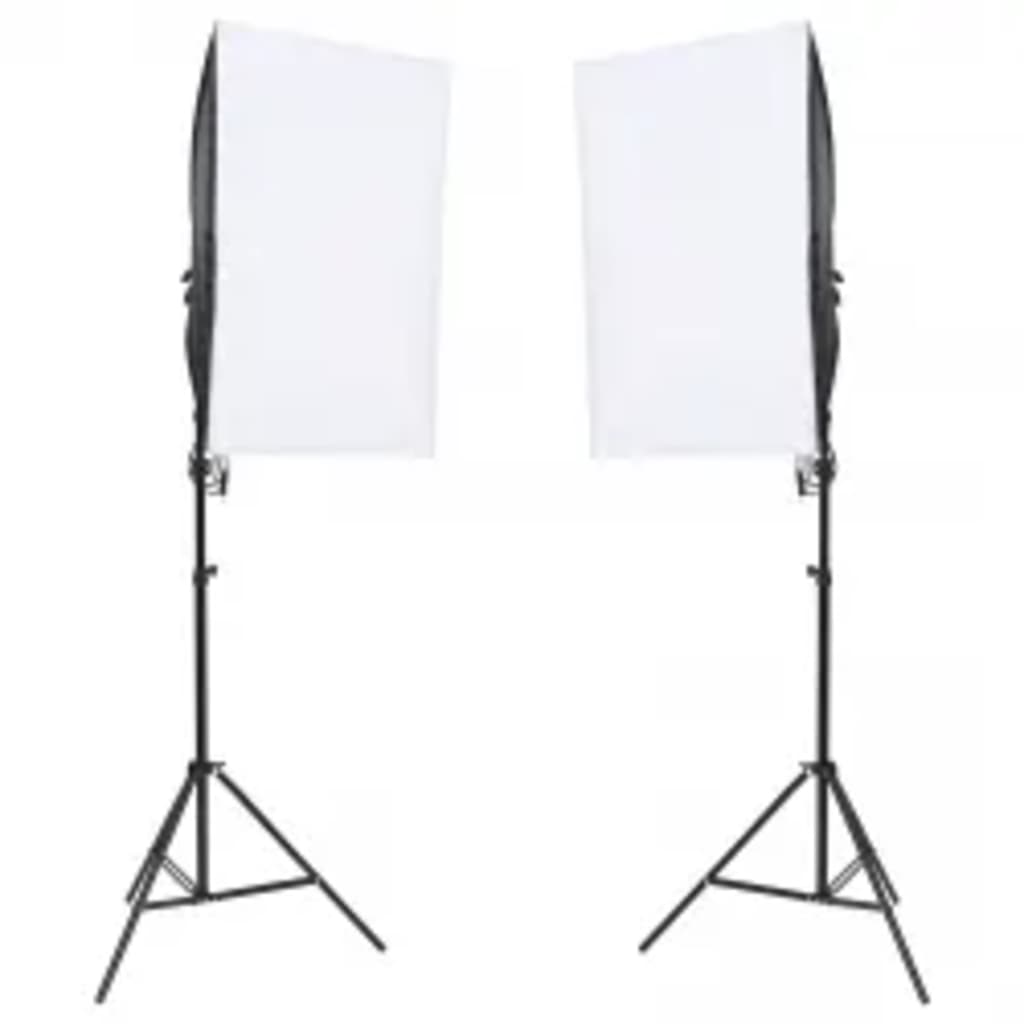 Kit Studio Foto Cu Set De Lumină Și Fundal