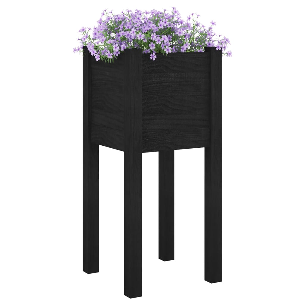 Jardinieră De Grădină, , 31X31X70 Cm, Lemn Masiv De Pin