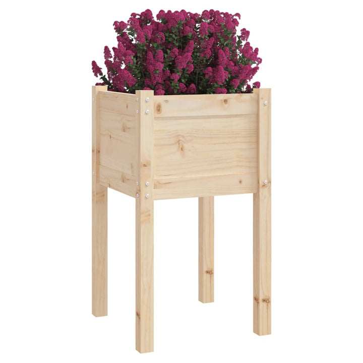Jardiniere De Grădină, 2 Buc., 40X40X70 Cm, Lemn Masiv De Pin