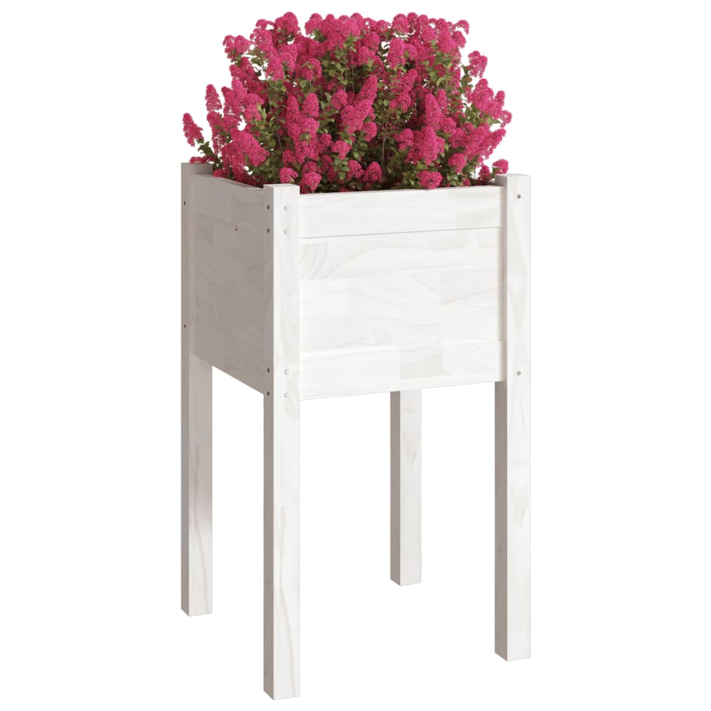 Jardiniere De Grădină, 2 Buc., , 40X40X70 Cm, Lemn Masiv Pin