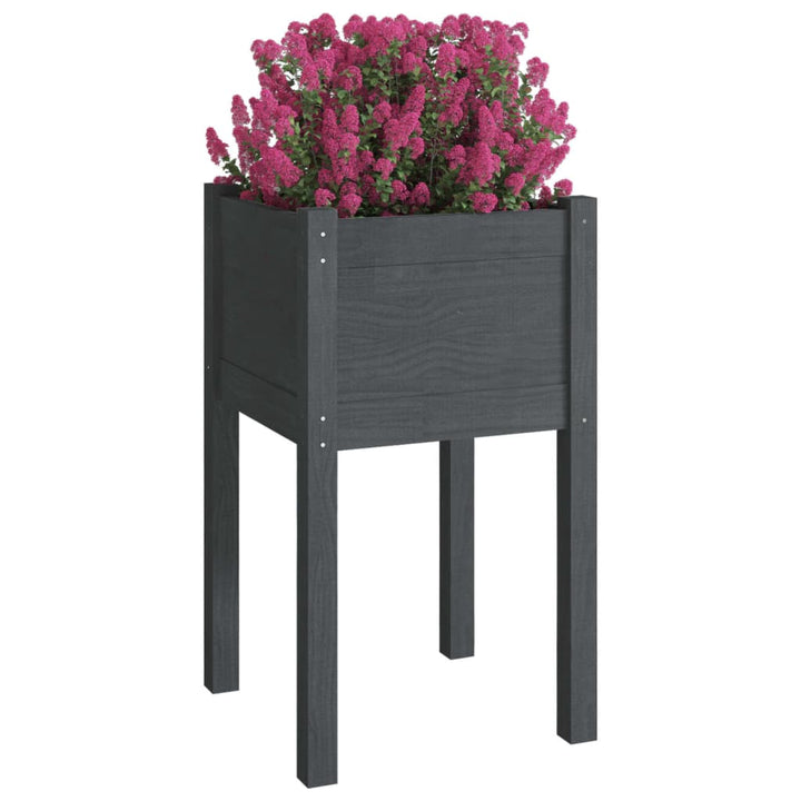 Jardiniere De Grădină, 2 Buc., , 40X40X70 Cm, Lemn Masiv Pin
