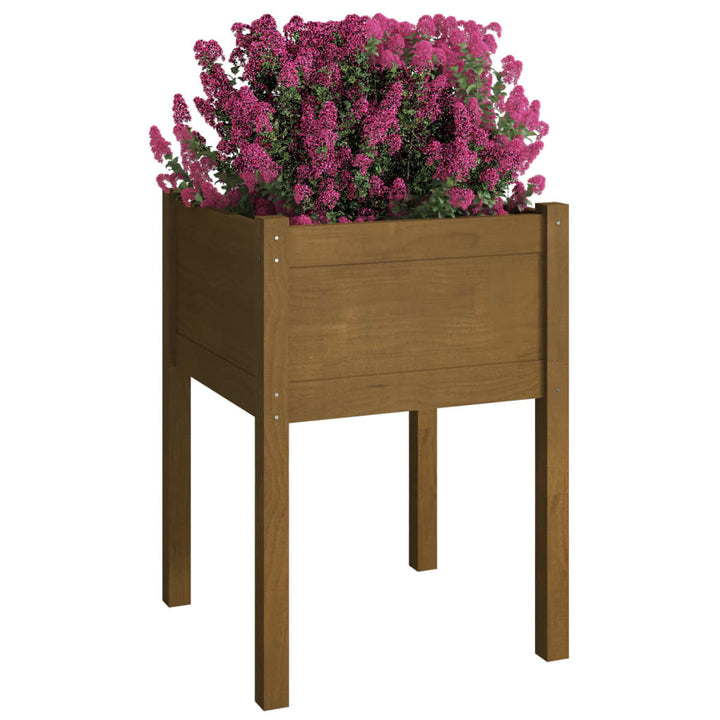 Jardiniere Grădină 2 Buc. 50X50X70 Cm Lemn Masiv Pin