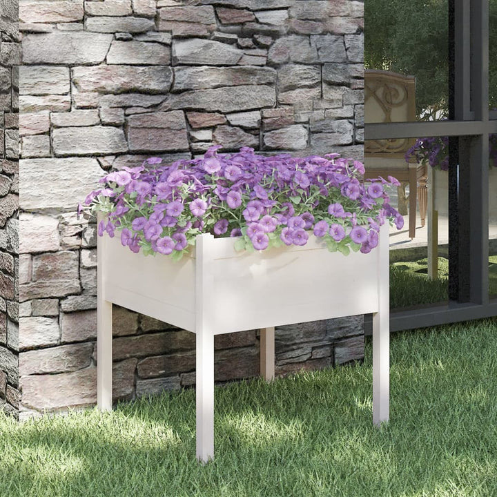 Jardiniere De Grădină, 2 Buc., , 70X70X70 Cm, Lemn Masiv Pin