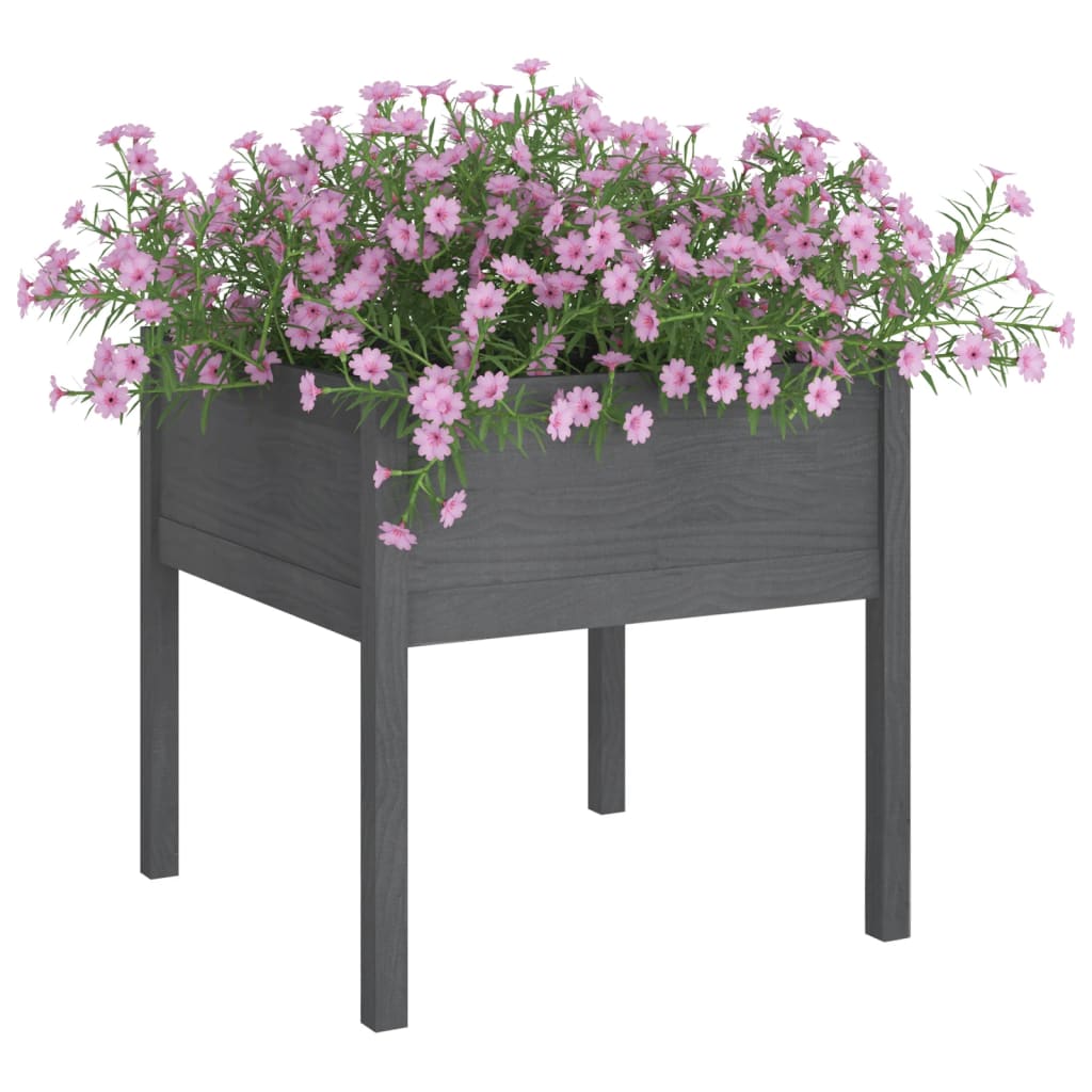 Jardiniere De Grădină, 2 Buc., , 70X70X70 Cm, Lemn Masiv Pin