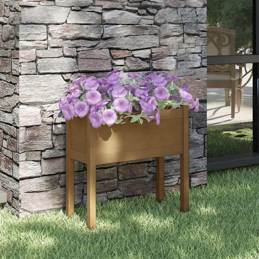 Jardinieră De Grădină, , 70X31X70 Cm, Lemn Masiv Pin