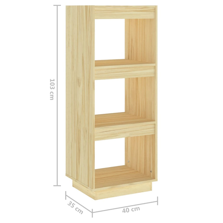 Bibliotecă/Separator Cameră, 40X35X, Lemn Masiv De Pin