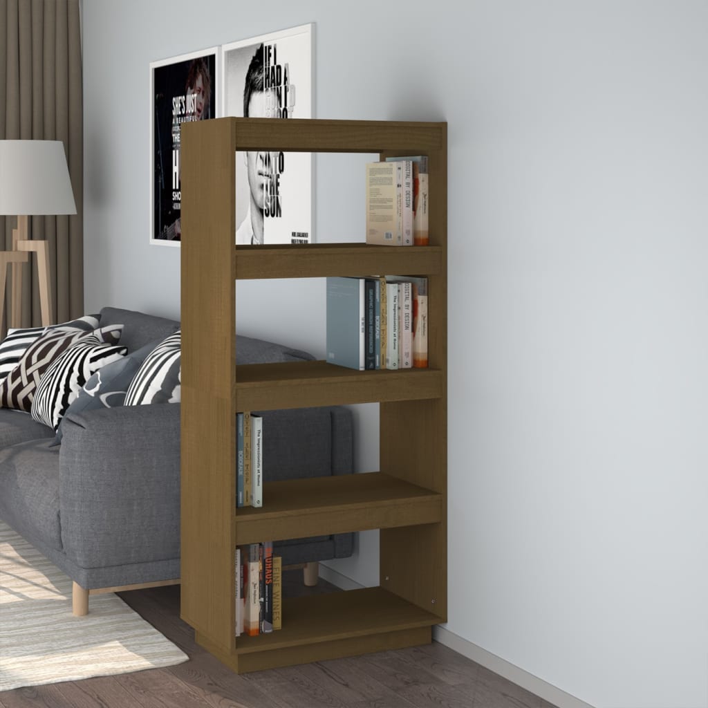 Bibliotecă/Separator Cameră, 40X35X, Lemn Masiv De Pin