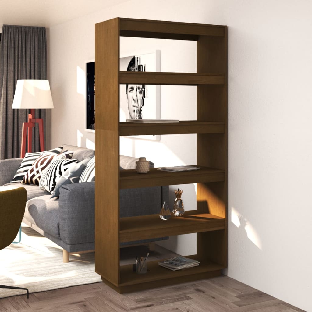 Bibliotecă/Separator Cameră, 40X35X, Lemn Masiv De Pin