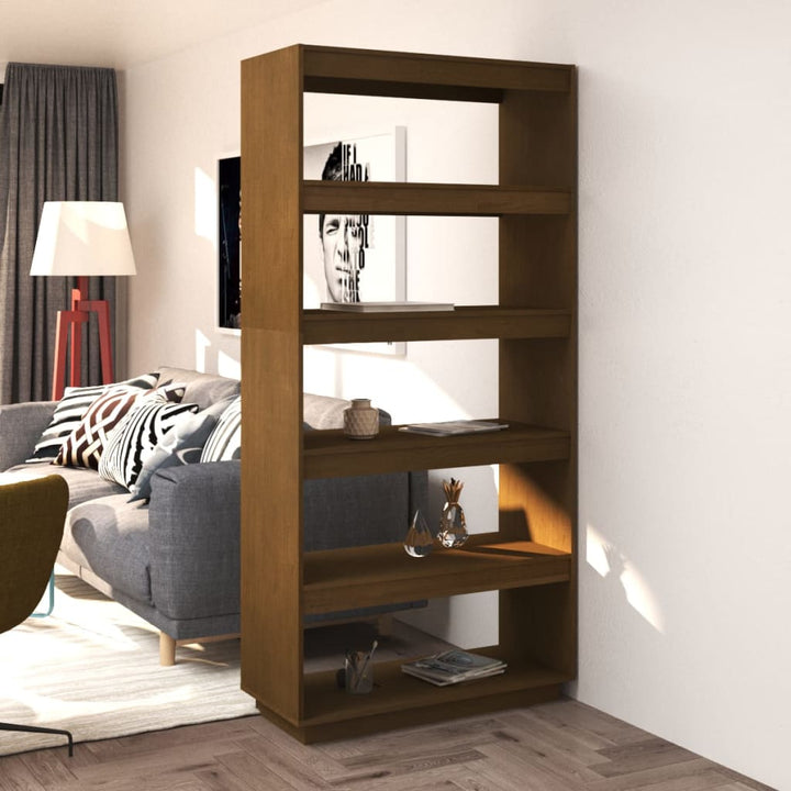 Bibliotecă/Separator Cameră, 40X35X, Lemn Masiv De Pin