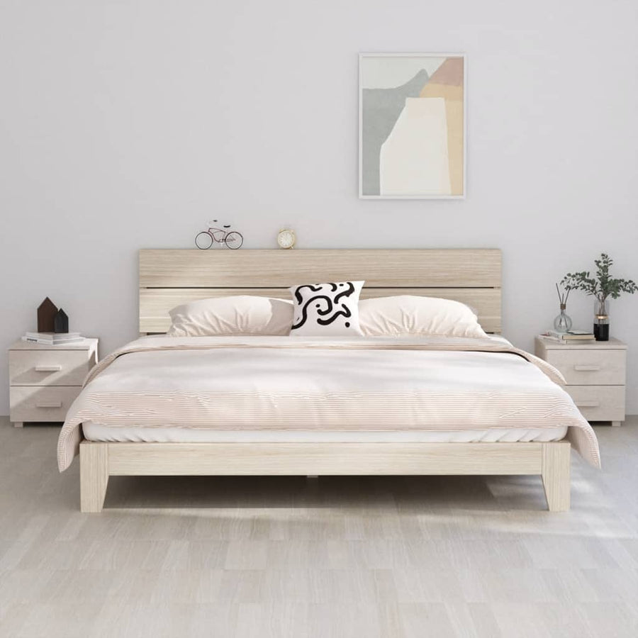 Noptiere Hamar, 2 Buc, , 40X35X44,5 Cm, Lemn Masiv De Pin
