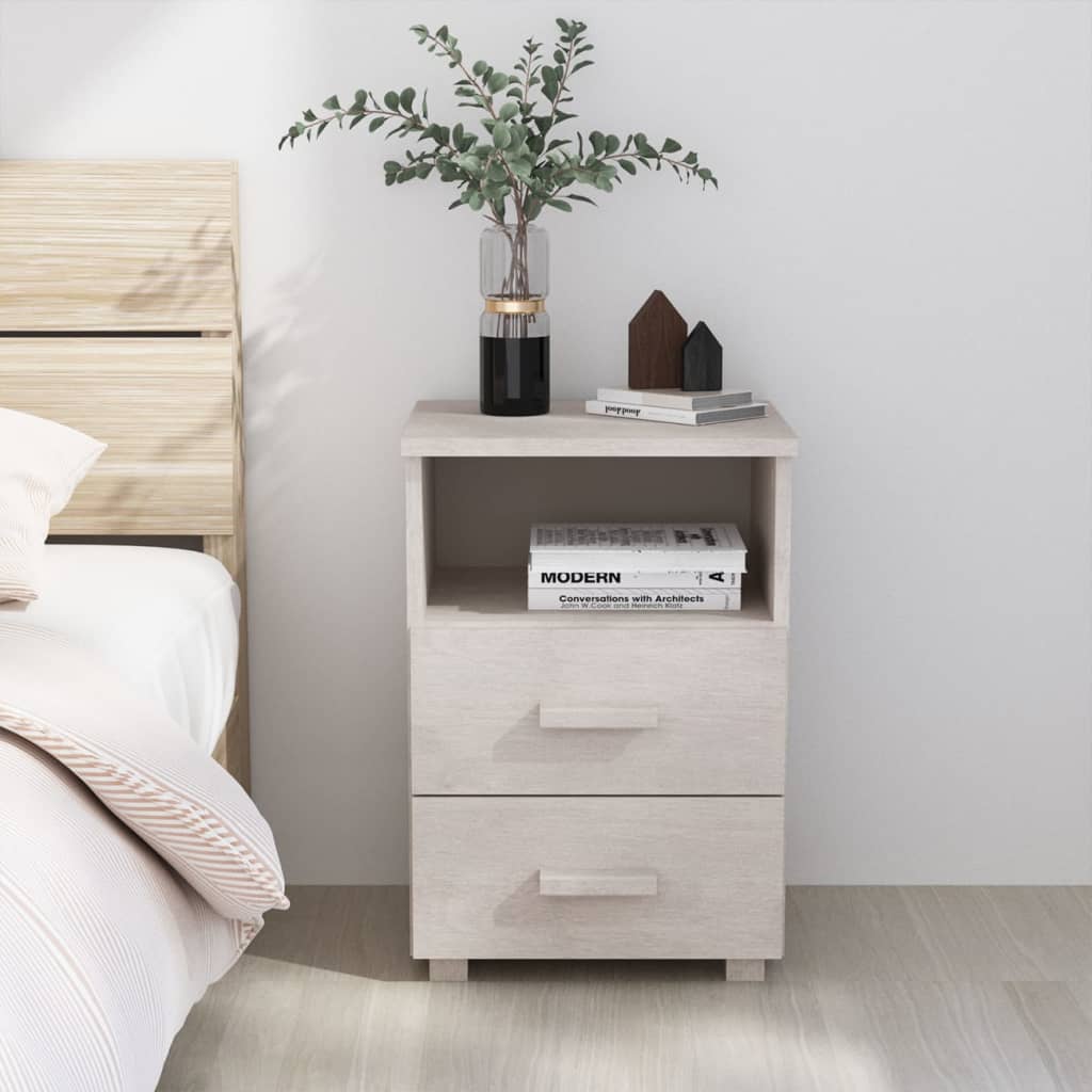 Noptiere Hamar, 2 Buc, , 40X35X62 Cm, Lemn Masiv