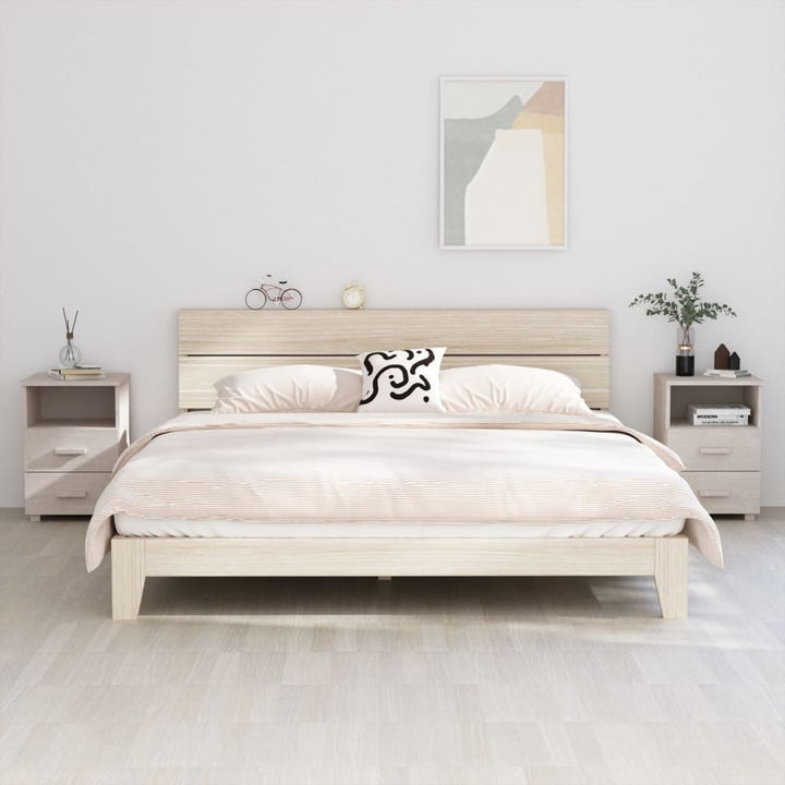 Noptiere Hamar, 2 Buc, , 40X35X62 Cm, Lemn Masiv