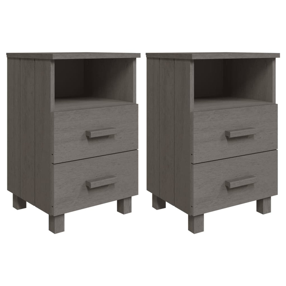 Noptiere Hamar, 2 Buc, , 40X35X62 Cm, Lemn Masiv
