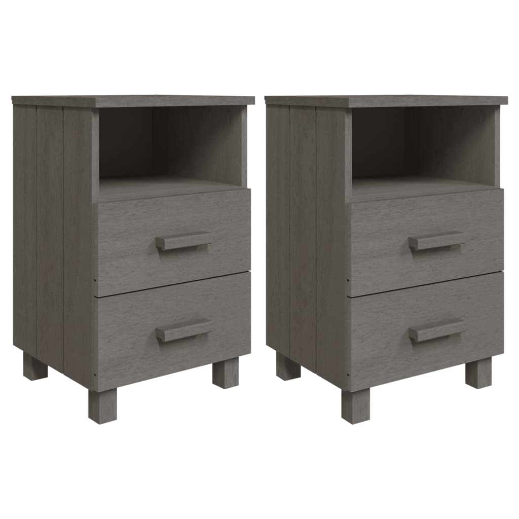 Noptiere Hamar, 2 Buc, , 40X35X62 Cm, Lemn Masiv