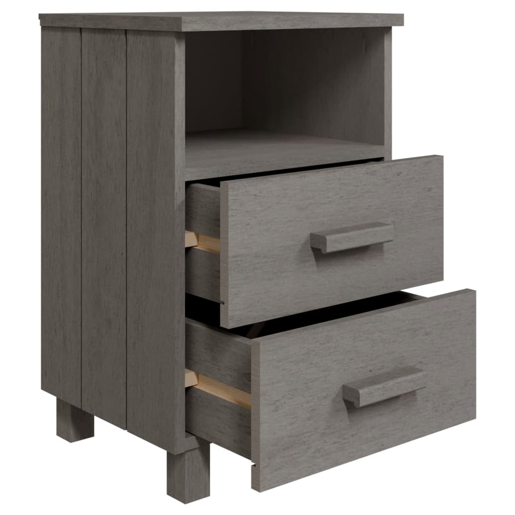Noptiere Hamar, 2 Buc, , 40X35X62 Cm, Lemn Masiv