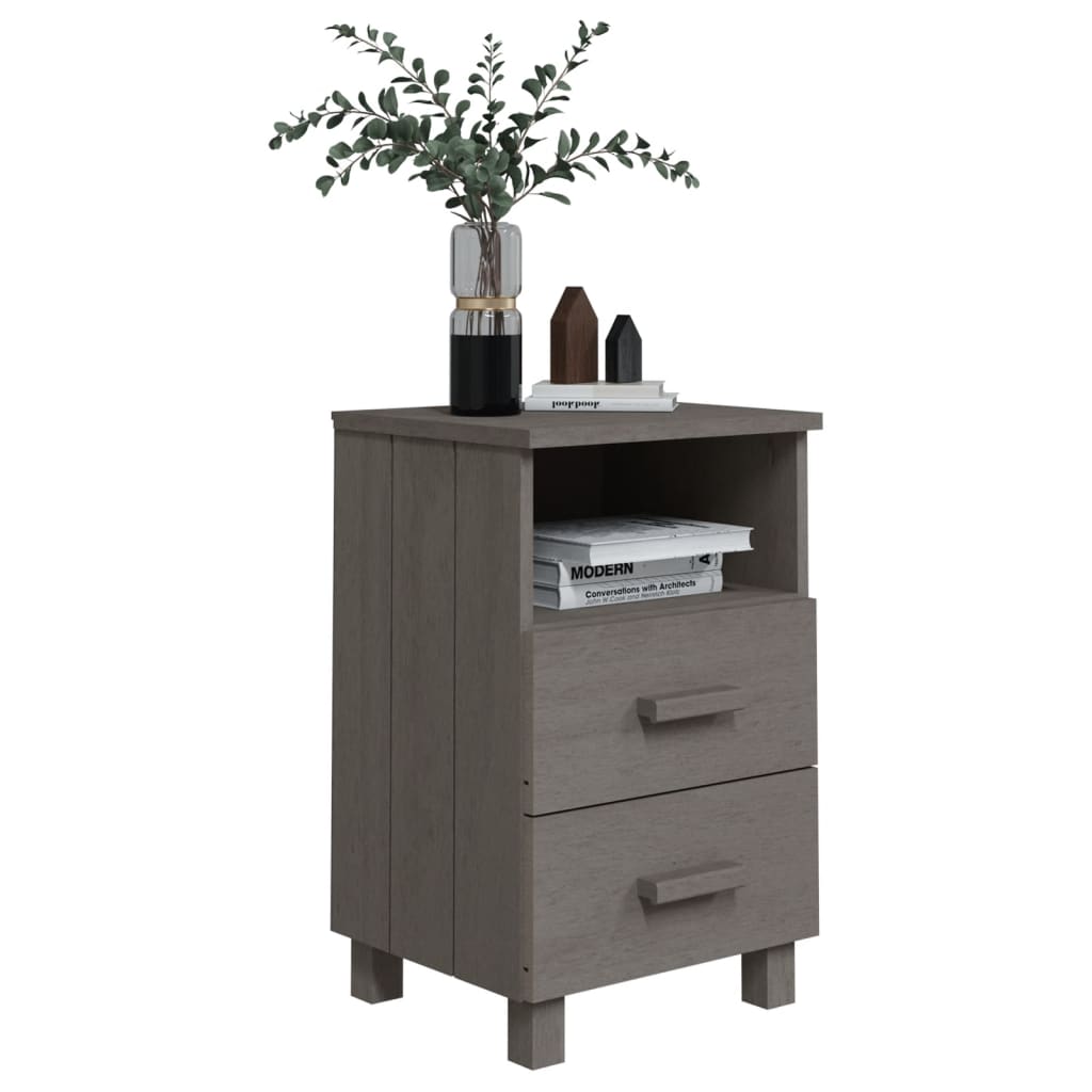 Noptiere Hamar, 2 Buc, , 40X35X62 Cm, Lemn Masiv