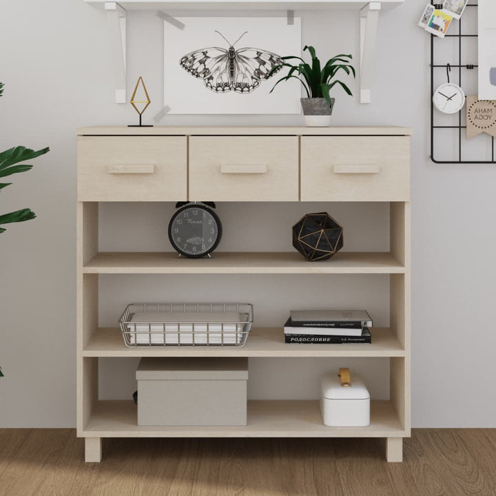 Masă Consolă „Hamar”, , 90X35X90 Cm, Lemn Masiv Pin
