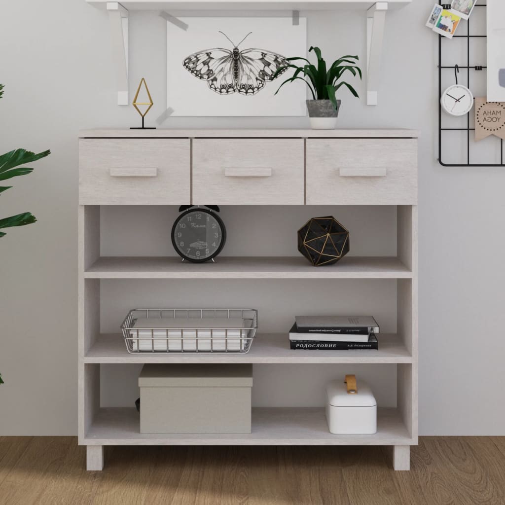 Masă Consolă „Hamar”, , 90X35X90 Cm, Lemn Masiv Pin
