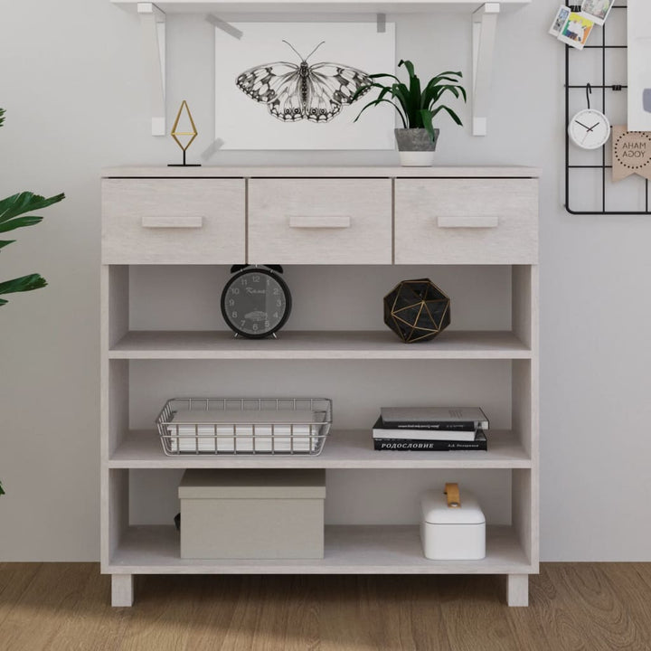 Masă Consolă „Hamar”, , 90X35X90 Cm, Lemn Masiv Pin
