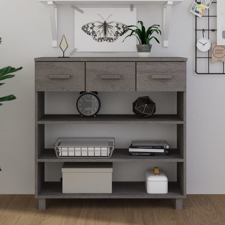 Masă Consolă „Hamar”, , 90X35X90 Cm, Lemn Masiv Pin
