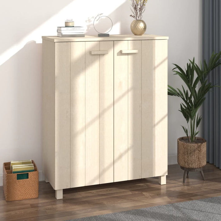 Dulap Cd-Uri „Hamar”, Gri Închis, 85X40X108 Cm, Lemn Masiv Pin
