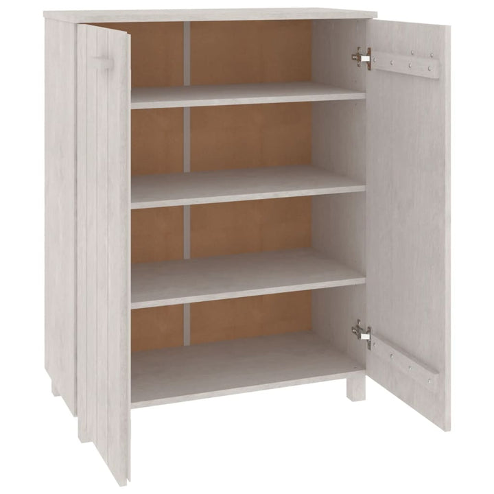 Dulap Cd-Uri „Hamar”, Gri Închis, 85X40X108 Cm, Lemn Masiv Pin