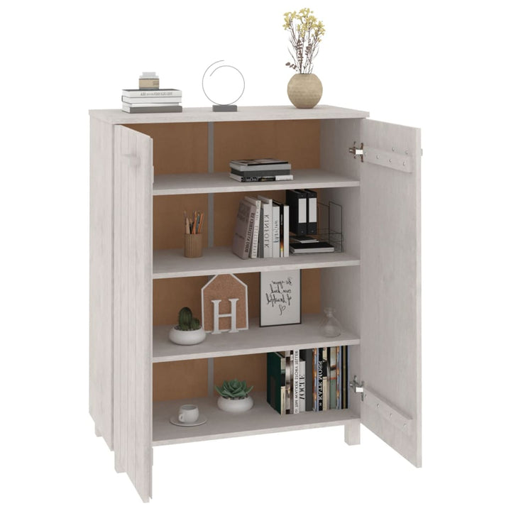 Dulap Cd-Uri „Hamar”, Gri Închis, 85X40X108 Cm, Lemn Masiv Pin
