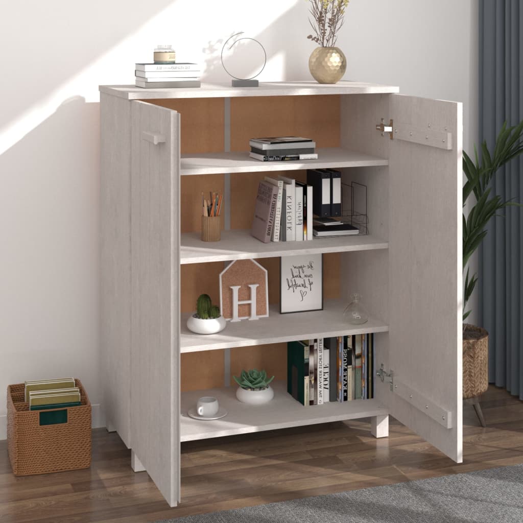 Dulap Cd-Uri „Hamar”, Gri Închis, 85X40X108 Cm, Lemn Masiv Pin
