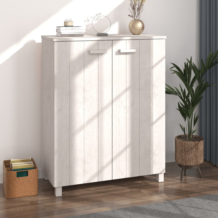 Dulap Cd-Uri „Hamar”, Gri Închis, 85X40X108 Cm, Lemn Masiv Pin