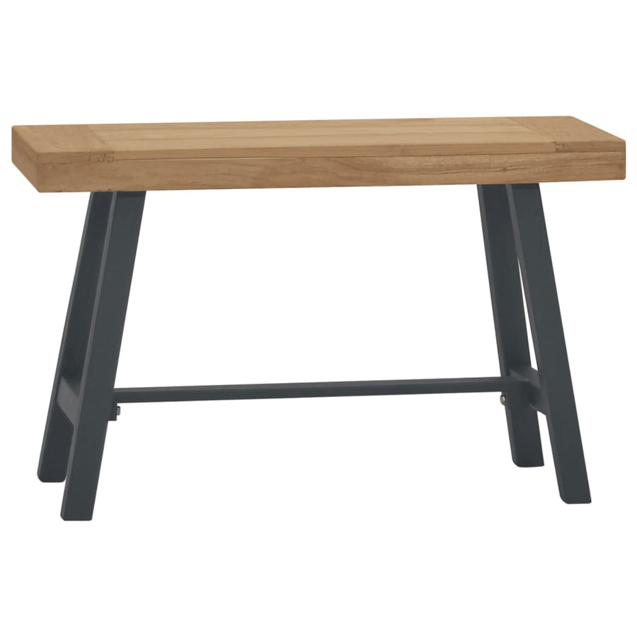 Bancă, 80 Cm, Lemn Masiv De Tec