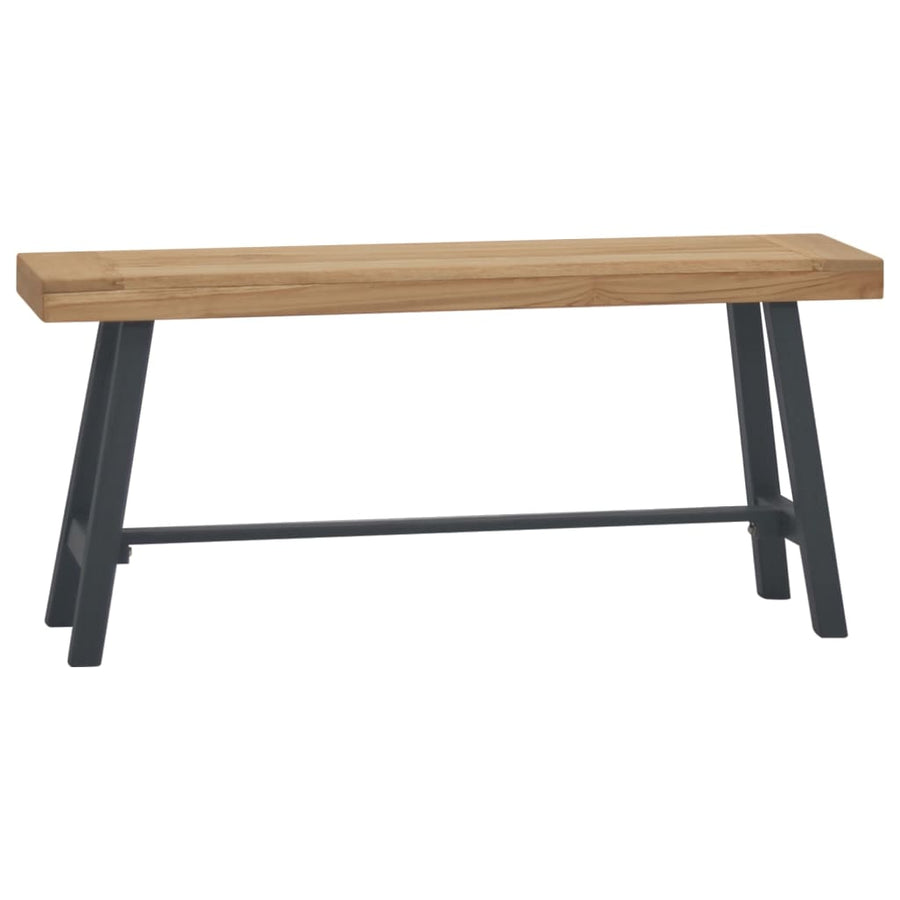 Bancă, 110 Cm, Lemn Masiv De Tec