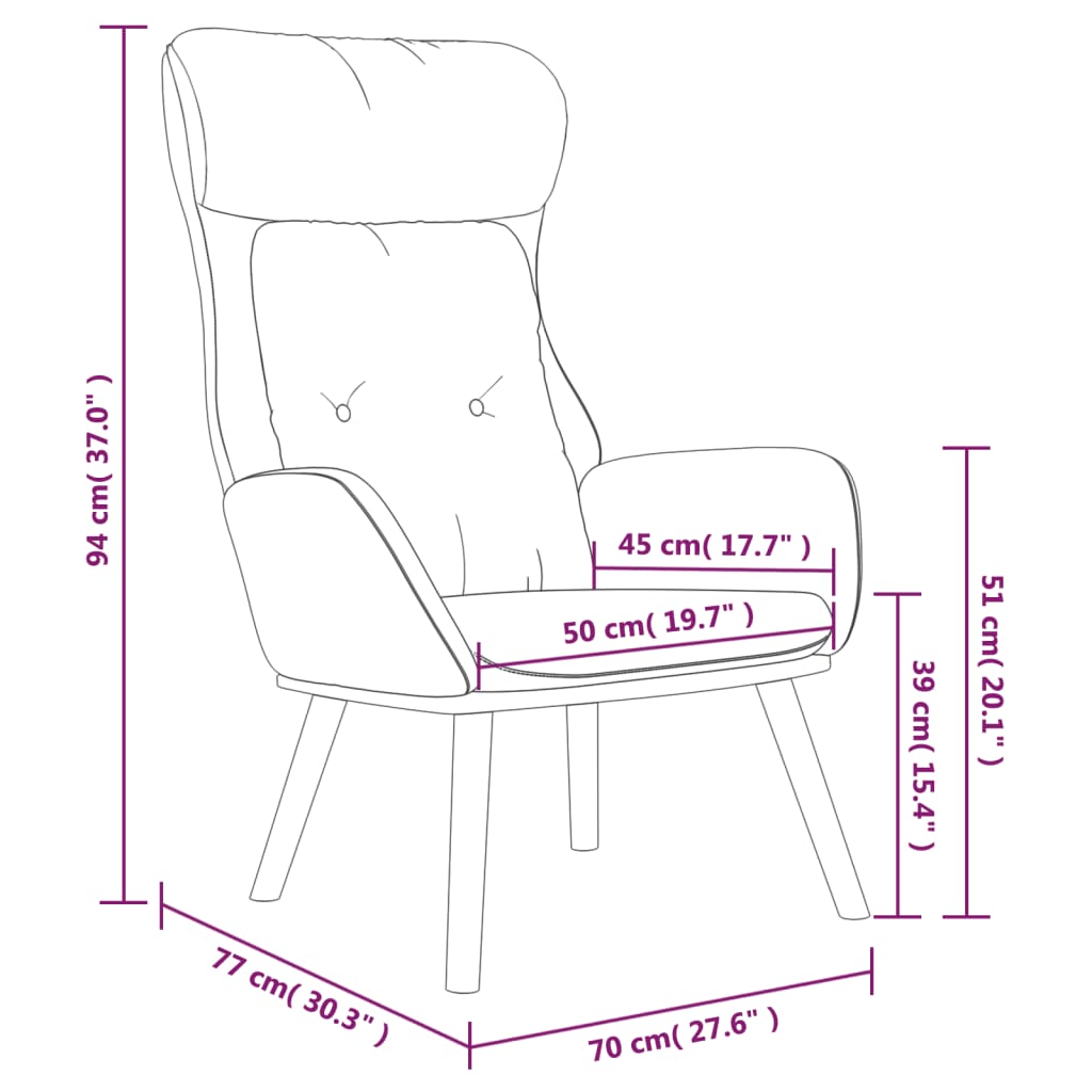 Scaun De Relaxare, , Catifea Și Pvc