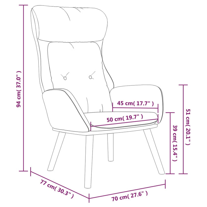 Scaun De Relaxare, , Catifea Și Pvc