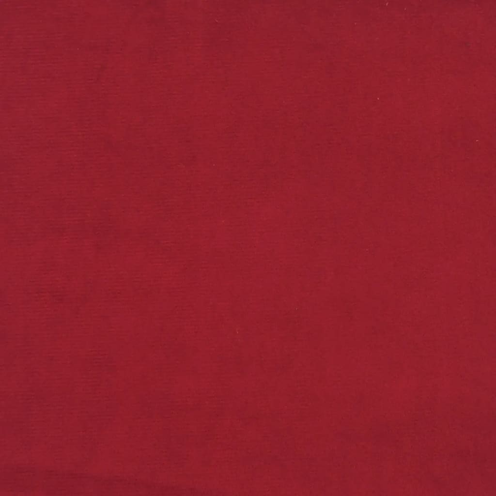 Taburet, Roșu Vin, 45X29,5X35 Cm, Catifea