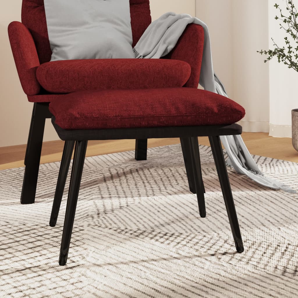 Taburet, , 45X29,5X35 Cm, Material Textil Și Piele Eco