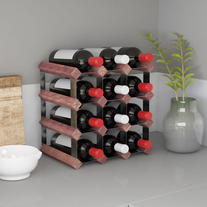 Suport Sticle De Vin Pentru 42 Sticle, Lemn Masiv De Pin