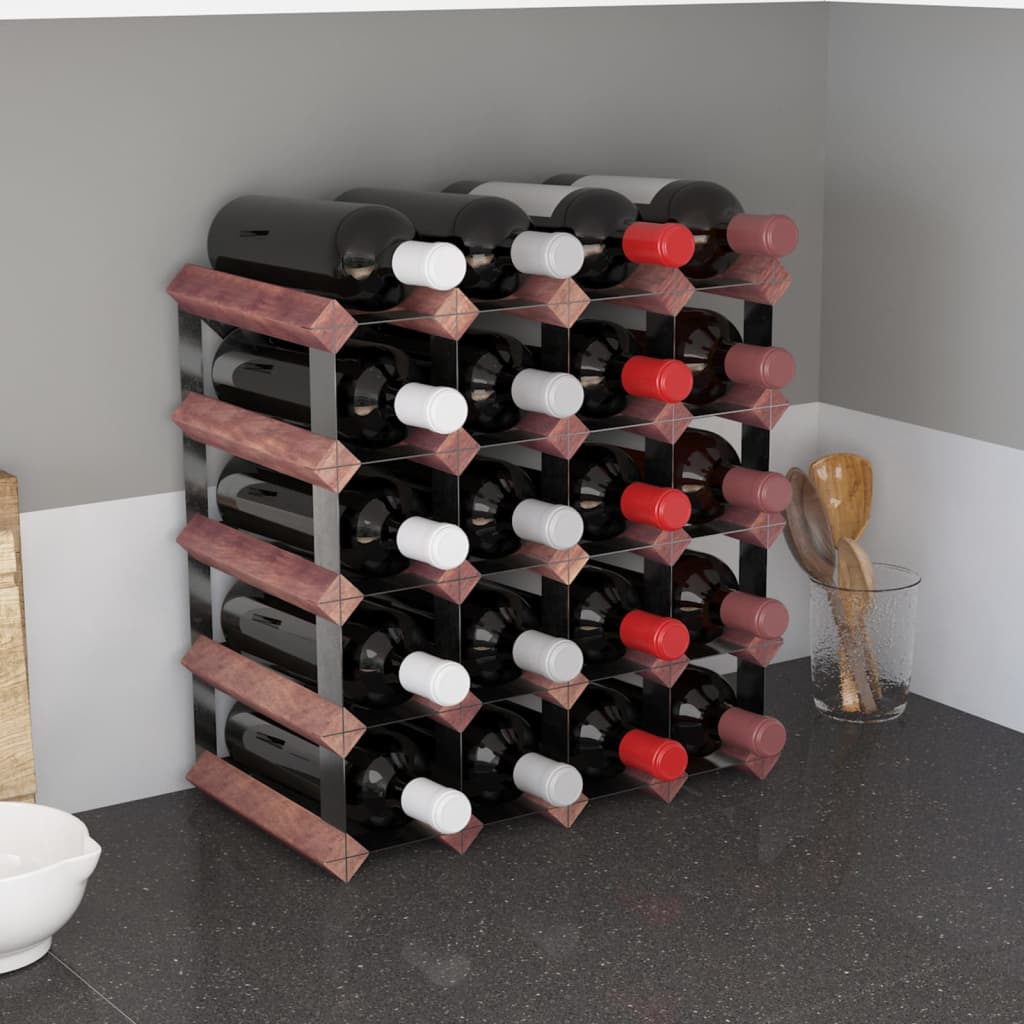 Suport Sticle De Vin Pentru 42 Sticle, Lemn Masiv De Pin