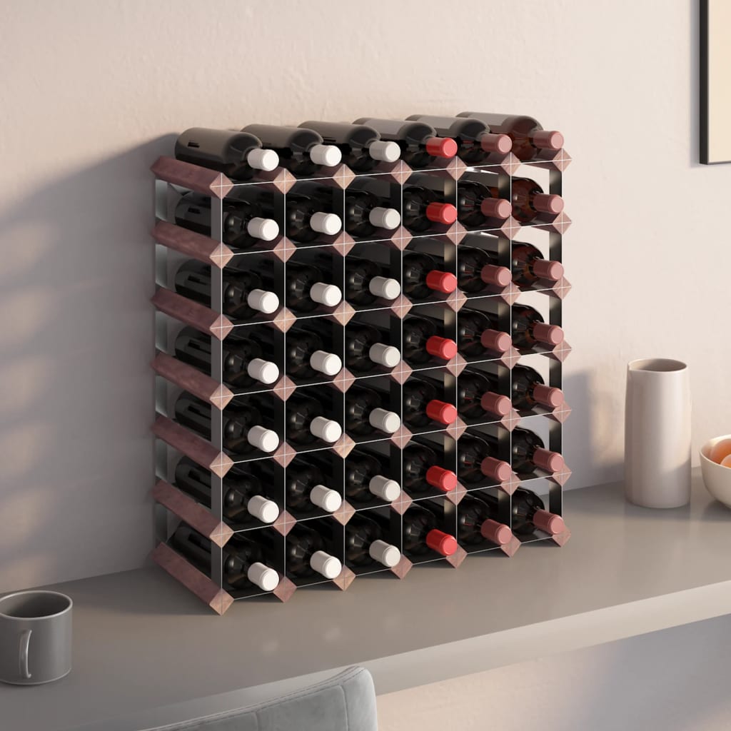 Suport Sticle De Vin Pentru 42 Sticle, Lemn Masiv De Pin