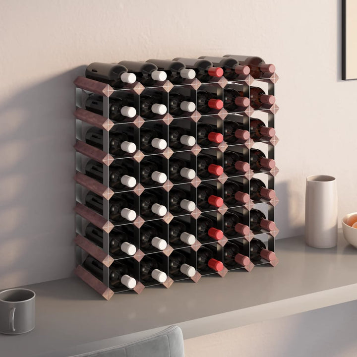 Suport Sticle De Vin Pentru 42 Sticle, Lemn Masiv De Pin