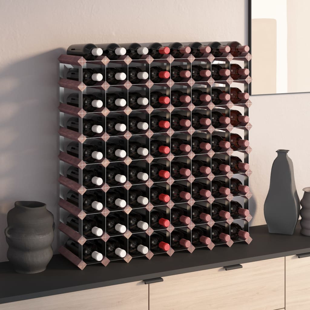 Suport Sticle De Vin Pentru 42 Sticle, Lemn Masiv De Pin